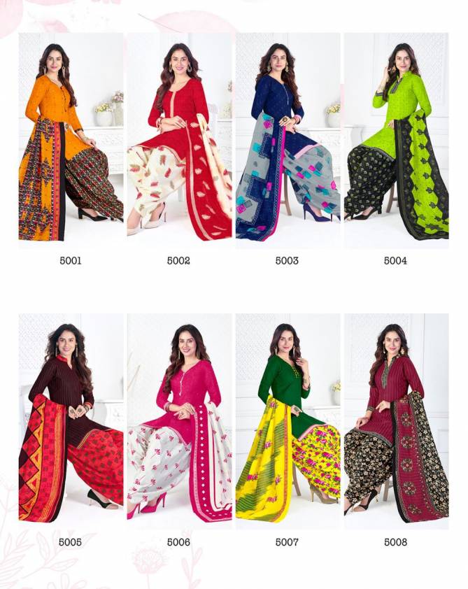 Suryajyoti Trendy Patiyala 5 Casual Daily Wear Cotton Printed Dress Materail Collection
